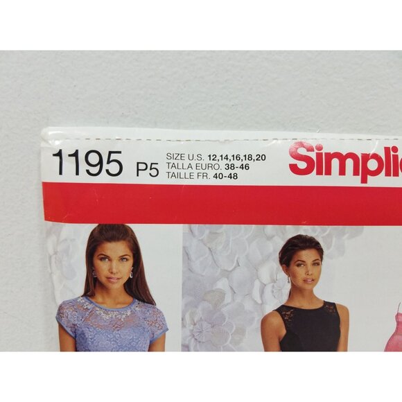 Simplicity Sewing Pattern 1195 womens dress size 12-20 uncut factory folded - Picture 5 of 9
